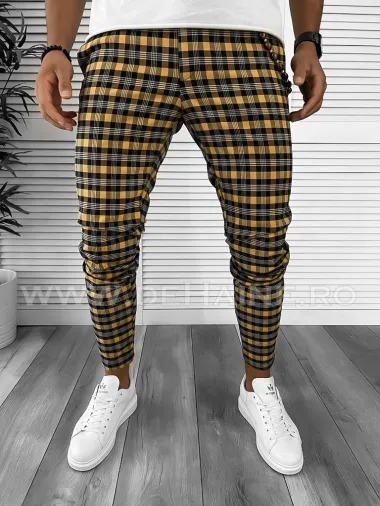 Pantaloni barbati casual in carouri B8017 49-4